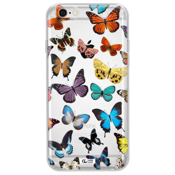Colorful Butterflies Apple iPhone 6 plus Clear TPU Case