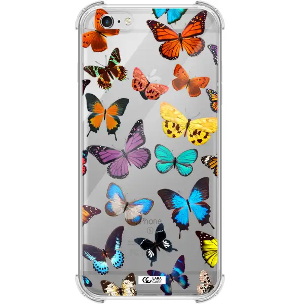 Colorful Butterflies Apple iPhone 6 s plus Clear PC Case