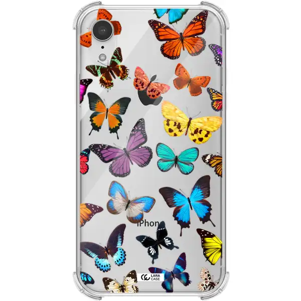 Colorful Butterflies Apple iPhone XR Clear PC Case