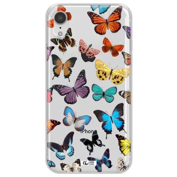 Colorful Butterflies Apple iPhone XR Clear TPU Case