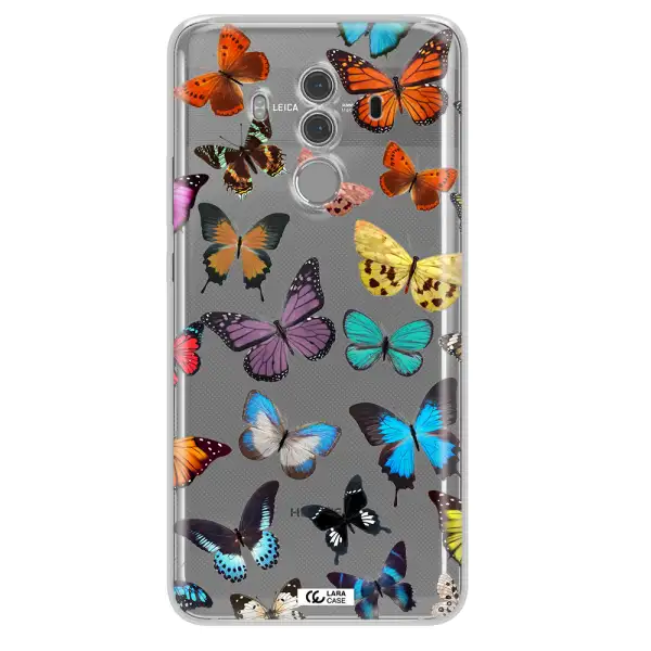 Colorful Butterflies Huawei Mate 10 Pro Clear TPU Case