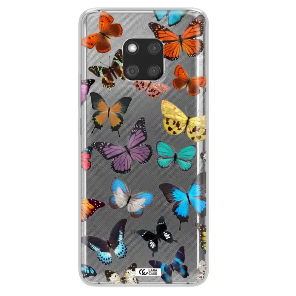 Colorful Butterflies Huawei Mate 20 Pro Clear TPU Case