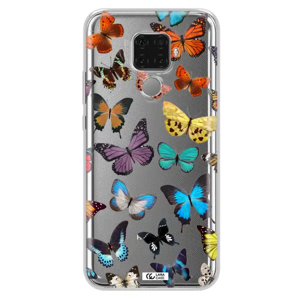 Colorful Butterflies Huawei Mate 30 Lite Clear TPU Case