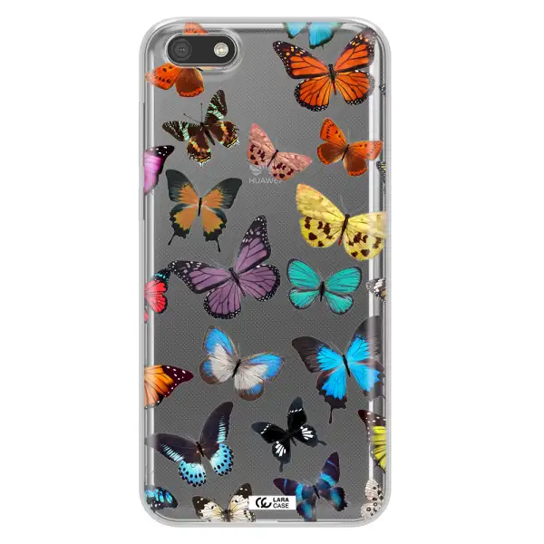 Colorful Butterflies Huawei Y5 2018 Clear TPU Case