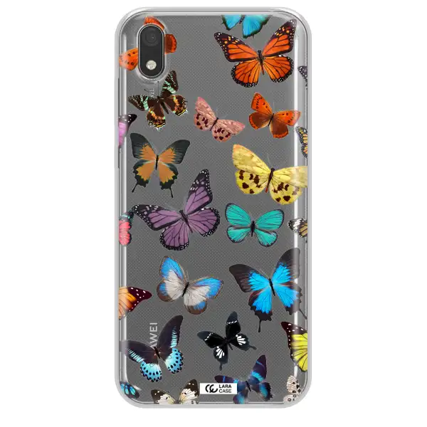 Colorful Butterflies Huawei Y5 2019 Clear TPU Case