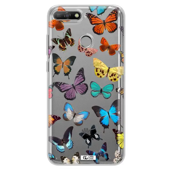 Colorful Butterflies Huawei Y6 Prime 2018 Clear TPU Case