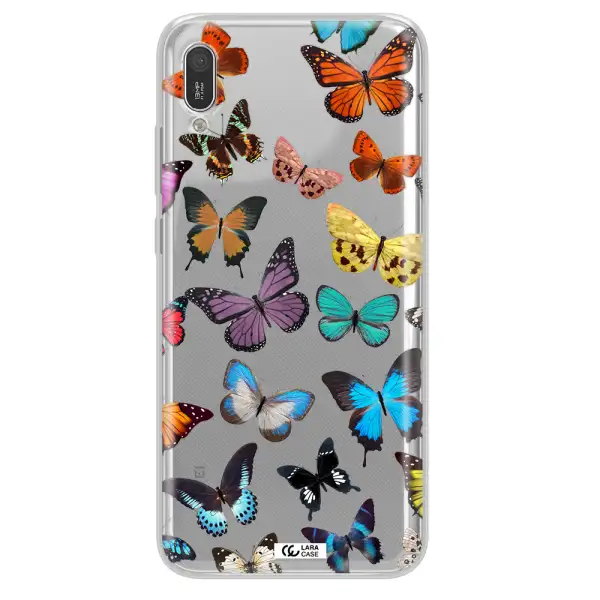 Colorful Butterflies Huawei Y6 Pro 2019 Clear TPU Case