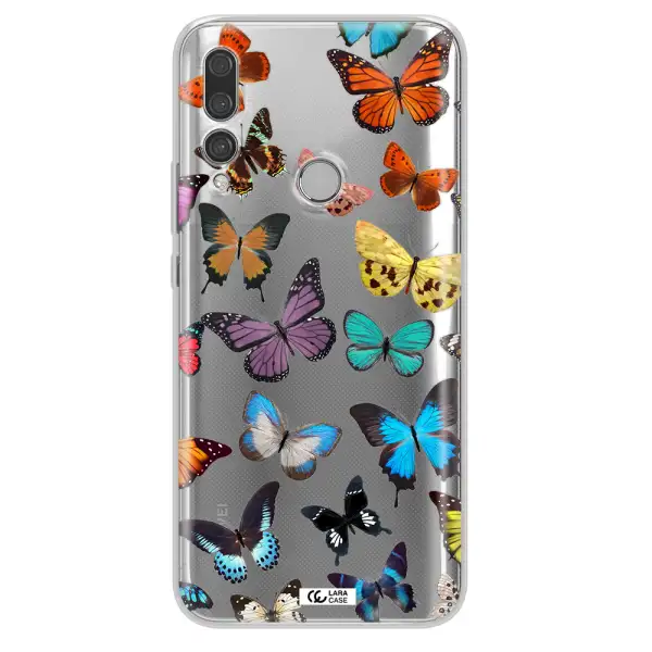 Colorful Butterflies Huawei Y9 Prime 2019 Clear TPU Case