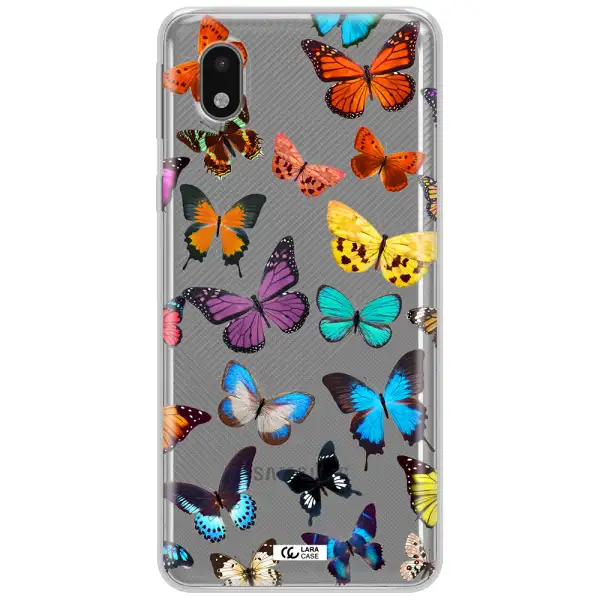 Colorful Butterflies Samsung A01 Core Clear Tpu Case