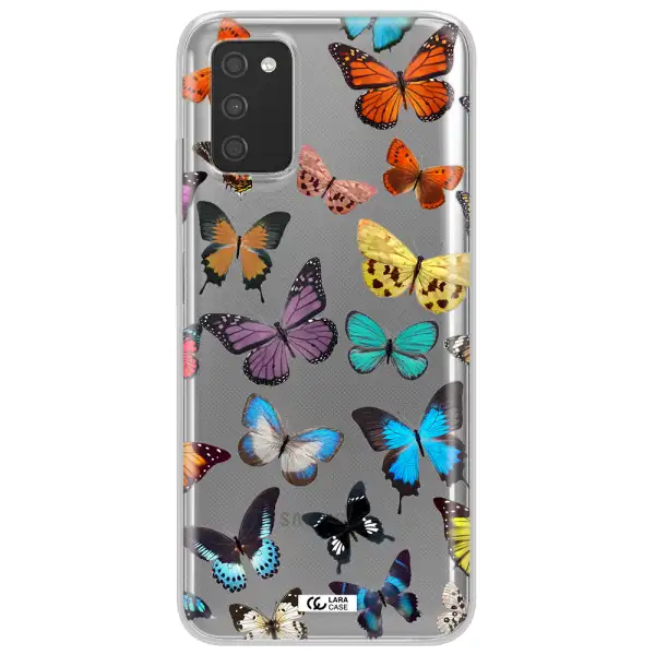 Colorful Butterflies Samsung A03S Clear TPU Case