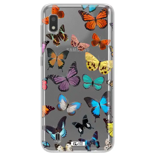 Colorful Butterflies Samsung A10 Clear TPU Case