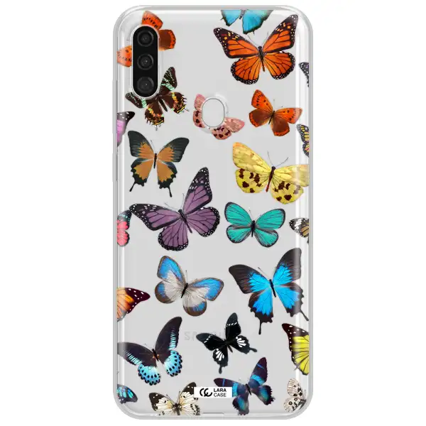 Colorful Butterflies Samsung A11 Clear TPU Case