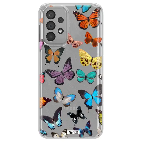 Colorful Butterflies Samsung A33 Clear TPU Case
