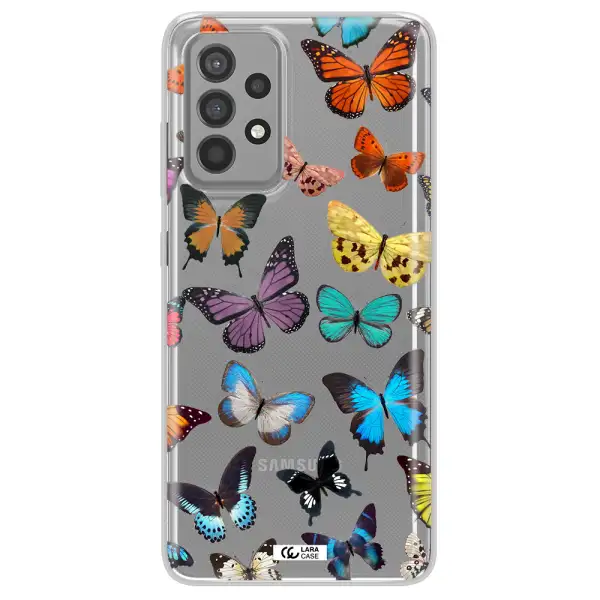 Colorful Butterflies Samsung A52 Clear TPU Case