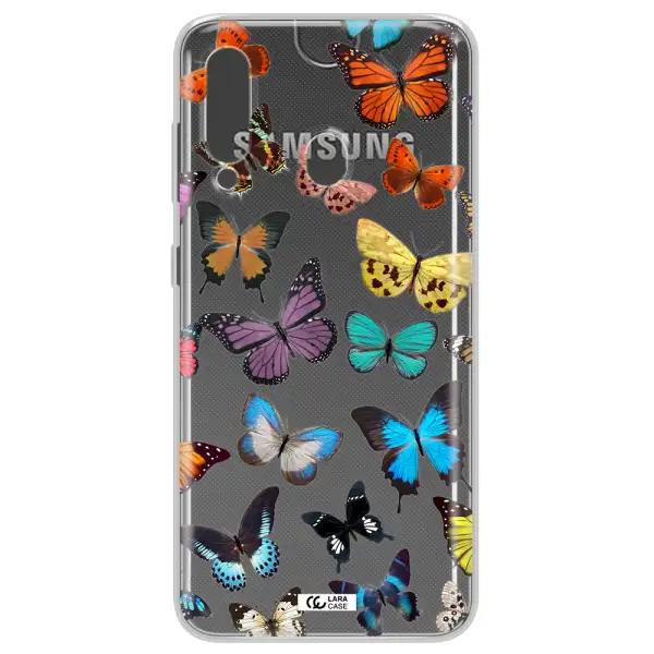Colorful Butterflies Samsung A60 Clear TPU Case