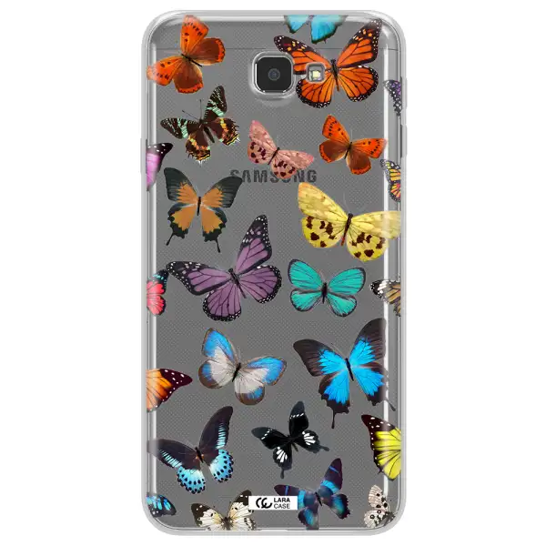 Colorful Butterflies Samsung J7 Prim Clear TPU Case