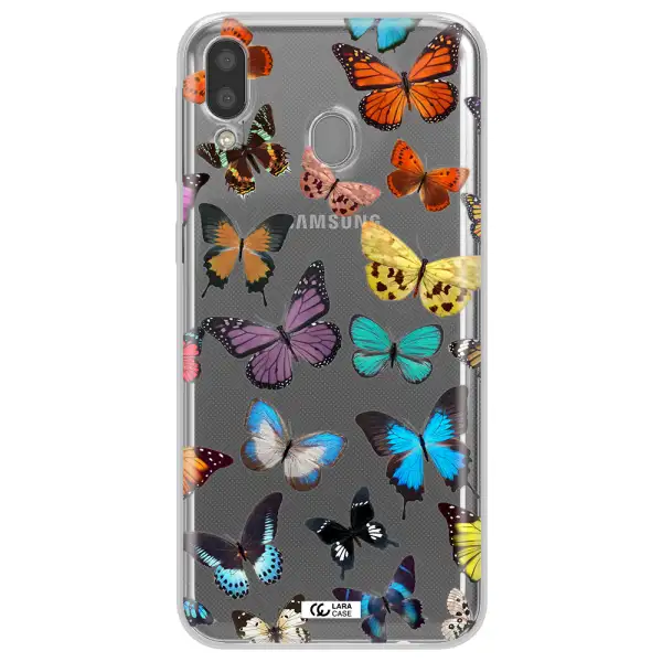 Colorful Butterflies Samsung M20 Clear TPU Case