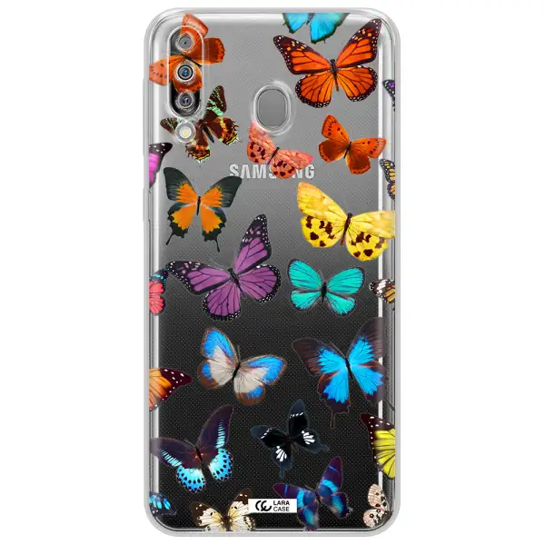 Colorful Butterflies Samsung M30 Clear TPU Case