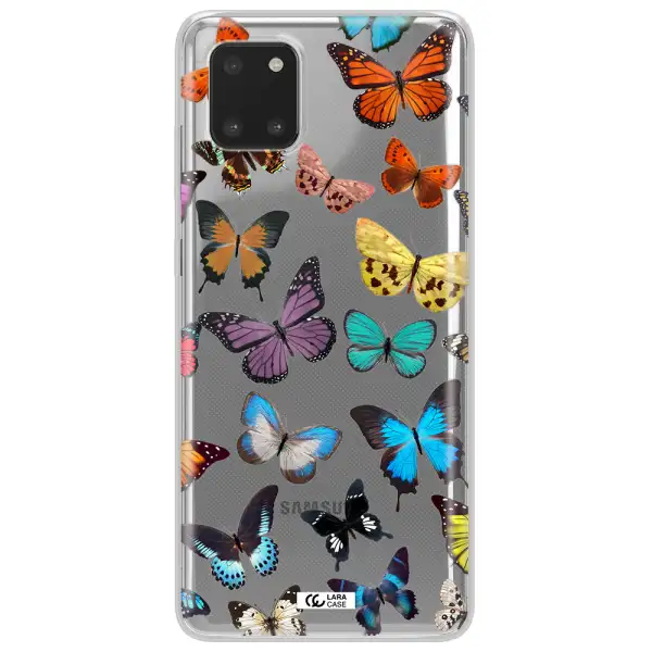 Colorful Butterflies Samsung Note 10 Lite Clear TPU Case