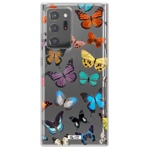 Colorful Butterflies Samsung Note 20 Ultra Clear TPU Case