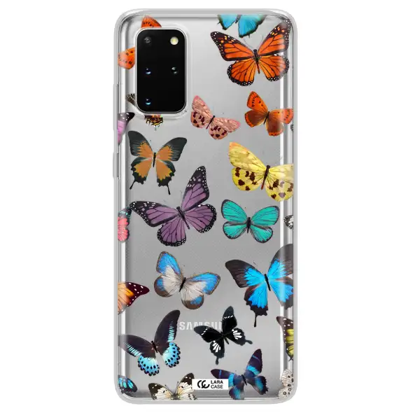 Colorful Butterflies Samsung S 20 Plus Clear TPU Case