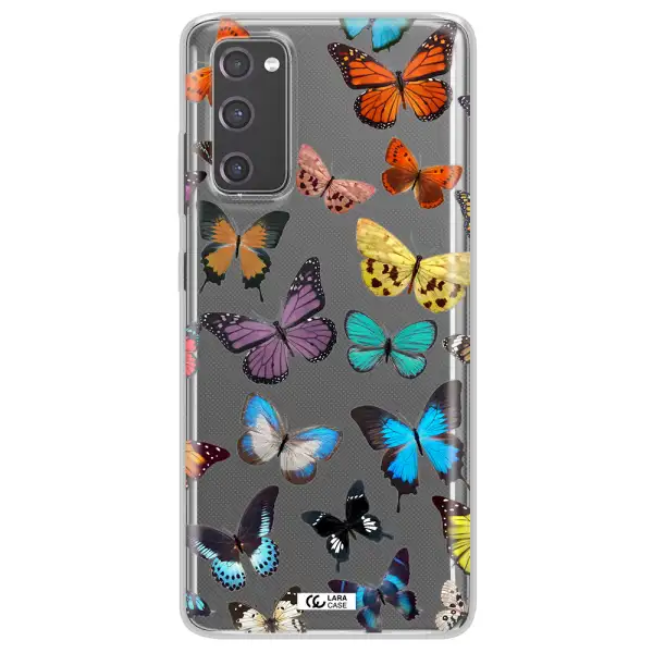 Colorful Butterflies Samsung S20 Fe Clear TPU Case