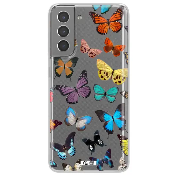 Colorful Butterflies Samsung S21 Plus Clear TPU Case