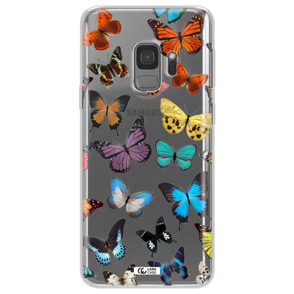 Colorful Butterflies Samsung S9 Clear TPU Case