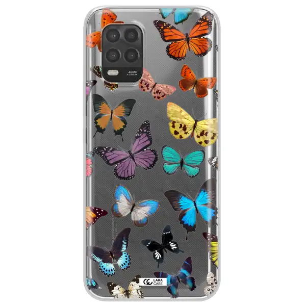 Colorful Butterflies Xiaomi Mi 10 Lite Clear TPU Case