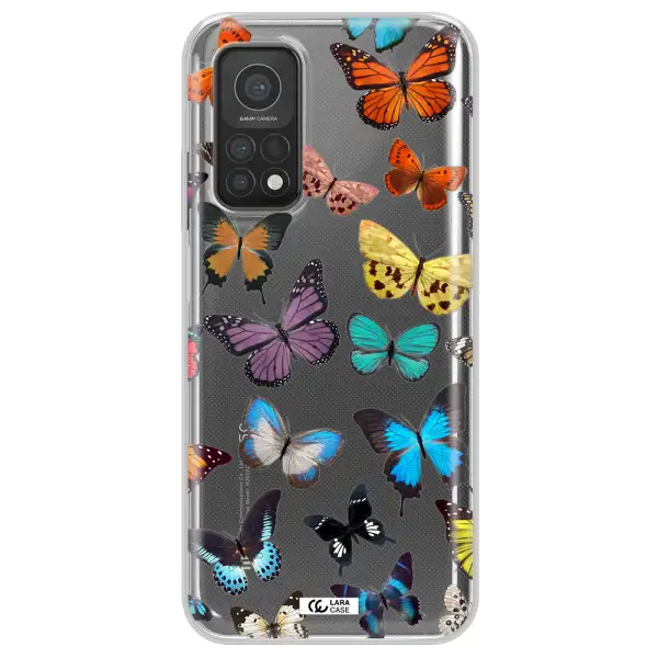 Colorful Butterflies Xiaomi Mi 10T Clear TPU Case