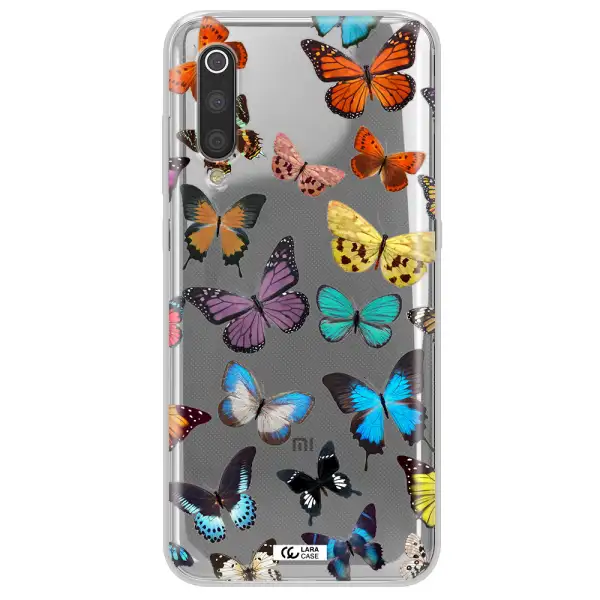 Colorful Butterflies Xiaomi Mi 9 Clear TPU Case