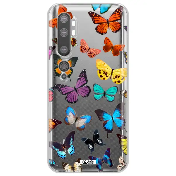 Colorful Butterflies Xiaomi Mi Note 10 Clear TPU Case
