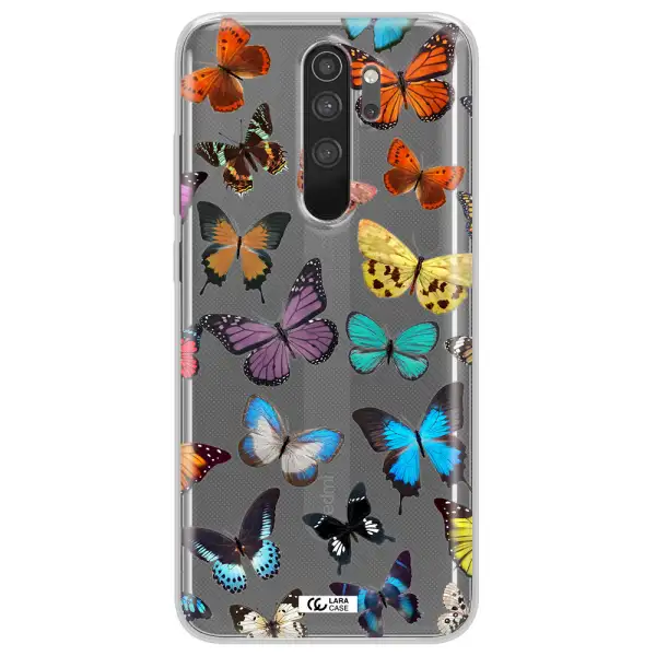 Colorful Butterflies Xiaomi Note 8 Pro Clear TPU Case