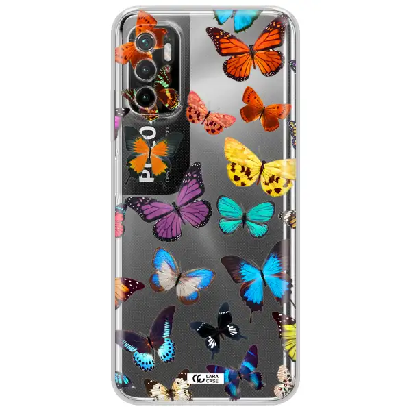 Colorful Butterflies Xiaomi Poco M4 Pro 5G Clear Tpu Case