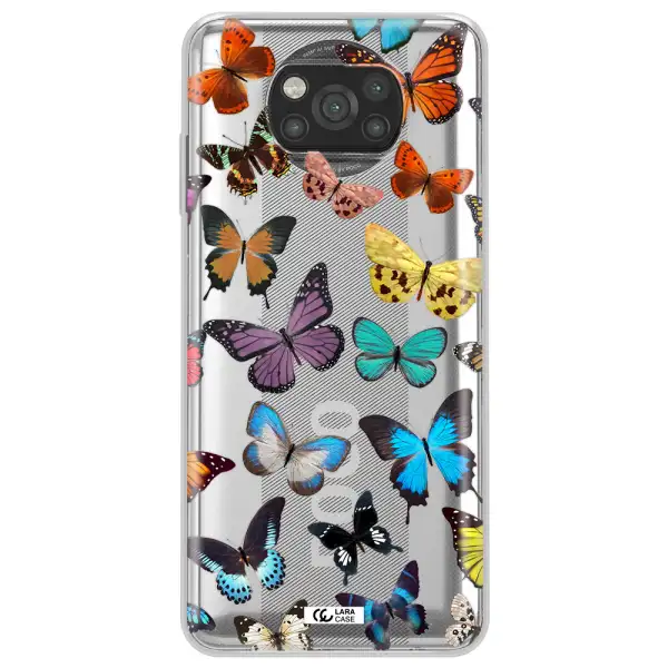 Colorful Butterflies Xiaomi Poco X3 Clear TPU Case