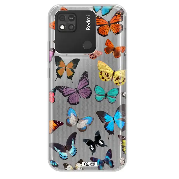 Colorful Butterflies Xiaomi Redmi 10A Clear TPU Case