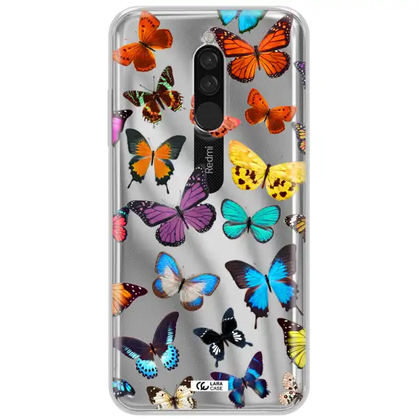 Colorful Butterflies Xiaomi Redmi 8 Clear Tpu Case