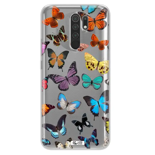 Colorful Butterflies Xiaomi Redmi 9 Clear TPU Case