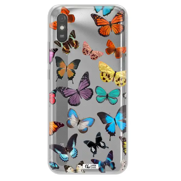 Colorful Butterflies Xiaomi Redmi 9A Clear TPU Case