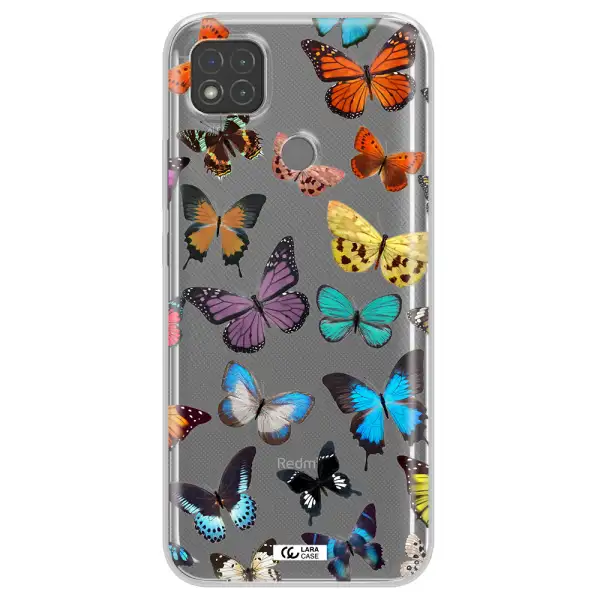 Colorful Butterflies Xiaomi Redmi 9C Clear TPU Case