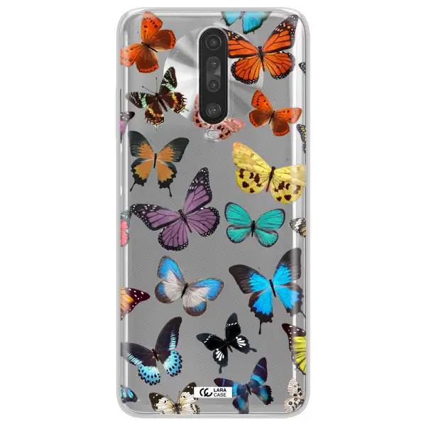 Colorful Butterflies Xiaomi Redmi K30 Clear TPU Case