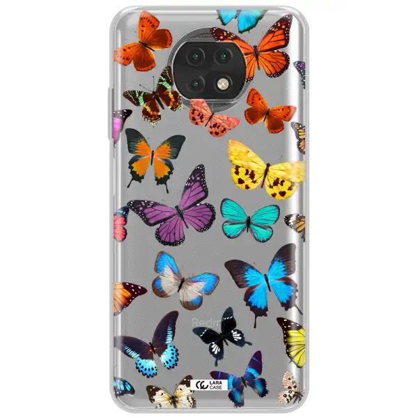 Colorful Butterflies Xiaomi Redmi Note 9T Clear Tpu Case
