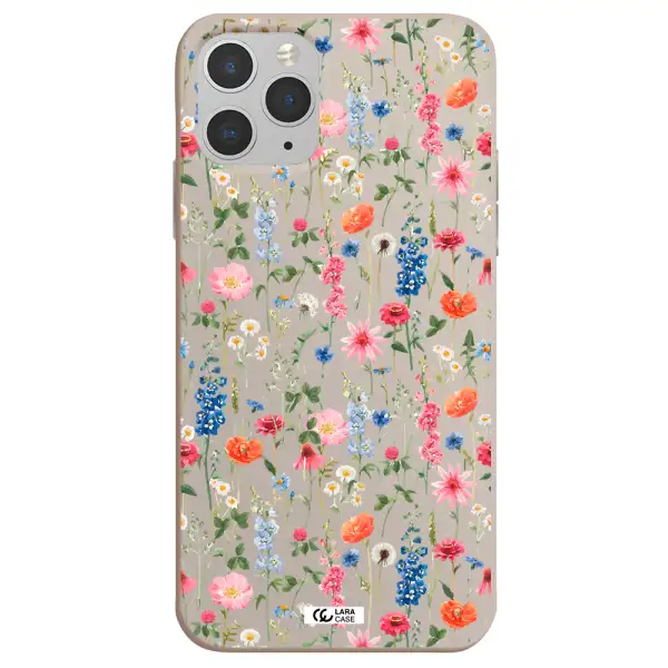 Green Blue Red Flowers Apple iPhone 11 pro max Silicone Stone Case