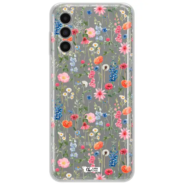 Green Blue Red Flowers Samsung A13 5G Clear Tpu Case
