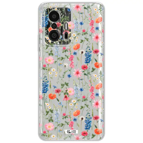 Green Blue Red Flowers Xiaomi 11T Pro Clear Tpu Case