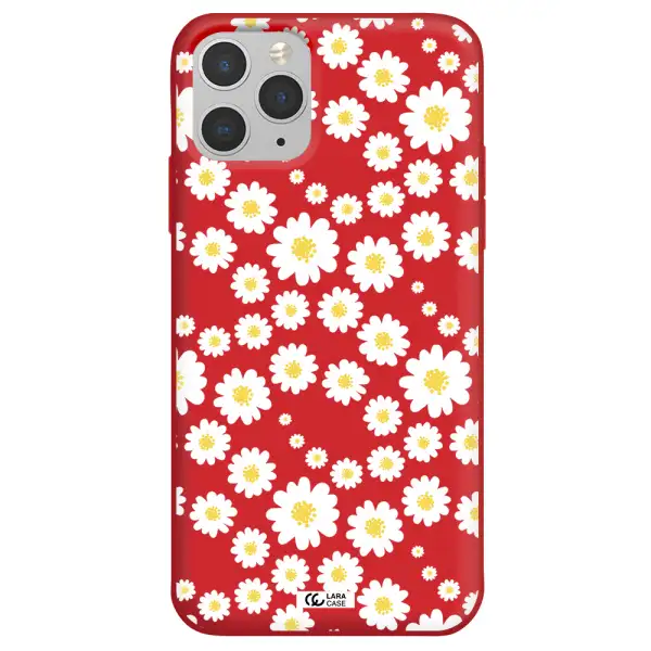 Papatia Pattern Apple iPhone 11 pro max Silicone Imperial Red Case