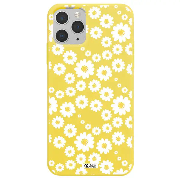 Papatia Pattern Apple iPhone 11 pro Silicone canary yellow Case