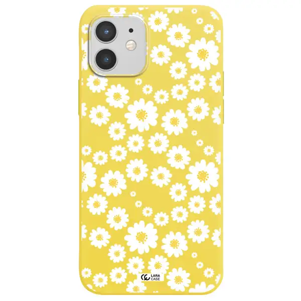 Papatia Pattern Apple iPhone 12 mini Silicone canary yellow Case
