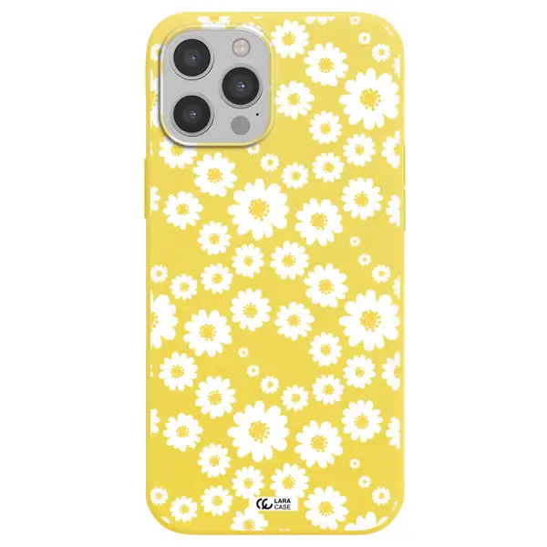 Papatia Pattern Apple iPhone 12 pro max Silicone canary yellow Case