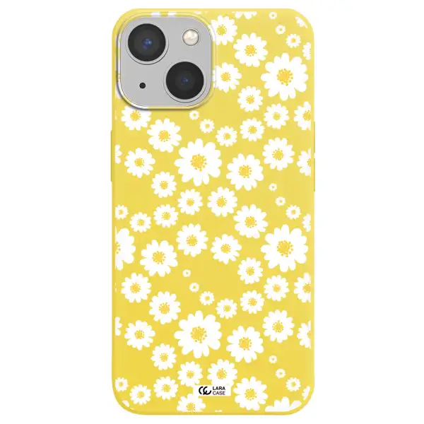 Papatia Pattern Apple iPhone 13 mini Silicone canary yellow Case
